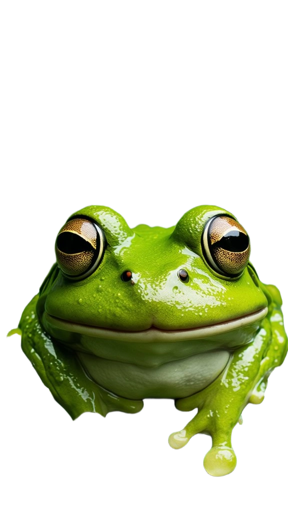 Green Frog Portrait